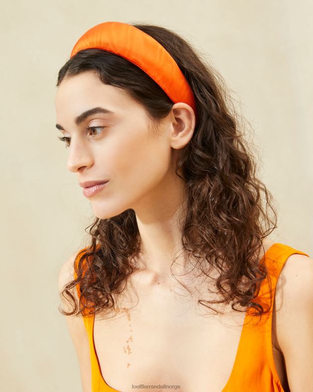 Loeffler Randall tilbehør kvinner bellamy moire pannebånd FT8D159 mandarin