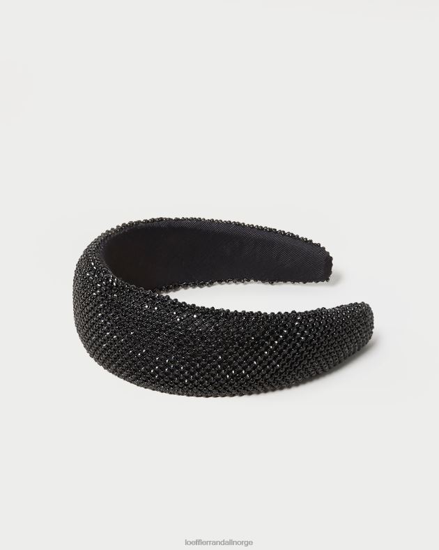 Loeffler Randall tilbehør kvinner bellamy puffy pannebånd FT8D147 svart diamant