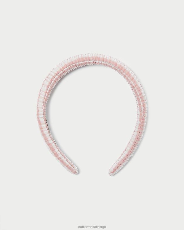 Loeffler Randall tilbehør kvinner marina puffy pannebånd FT8D163 myk rosa gingham