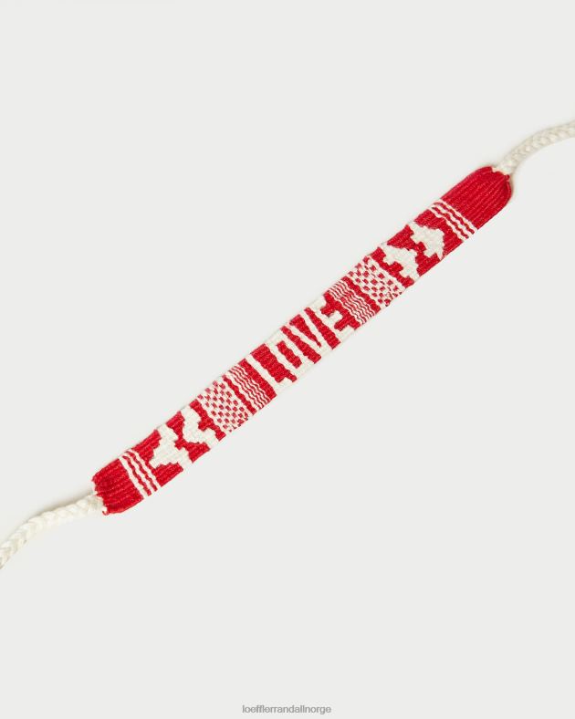 Loeffler Randall tilbehør kvinner elsker xoxo-armbånd FT8D406 rød/rosa
