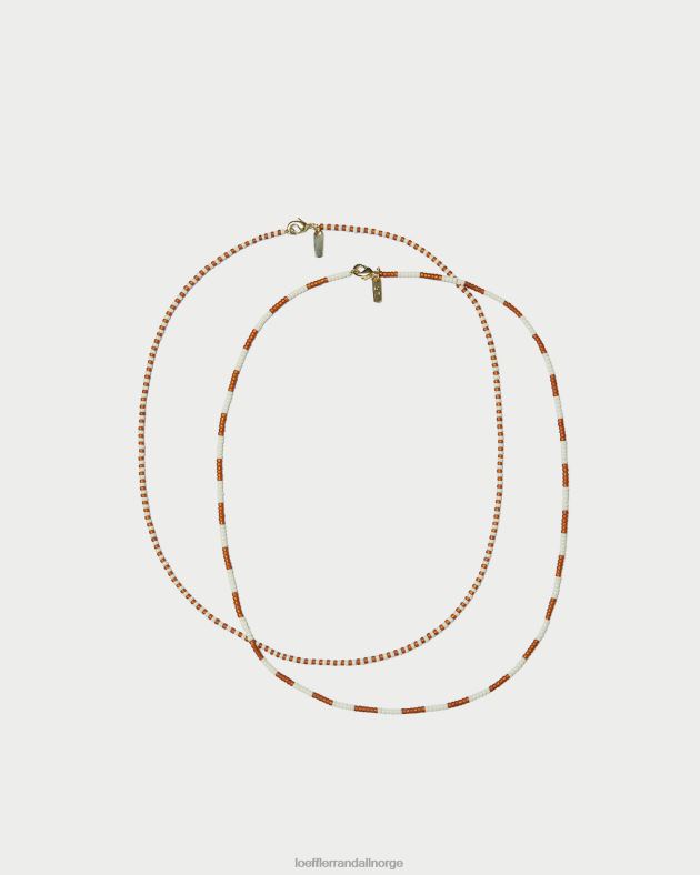 Loeffler Randall tilbehør kvinner soo krem ​​halskjede sett FT8D410 rav/krem multi
